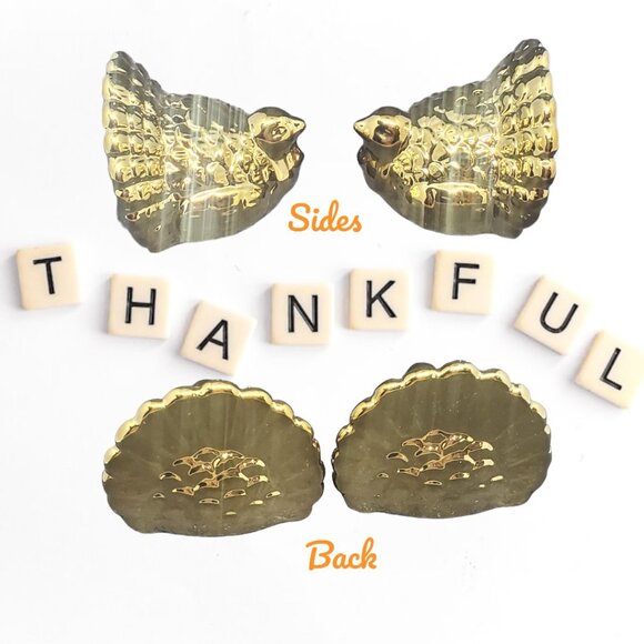 Home Essentials Gold Turkey Salt & Pepper Shaker Set - NIB - Picture 4 of 8